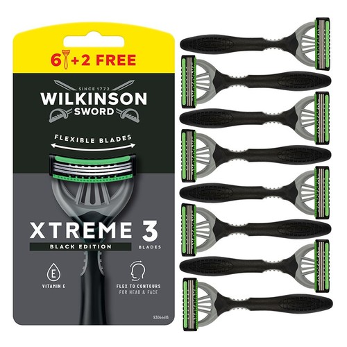 Maszynki do golenia XTREME3 Black Wilkinson 8 sztuk