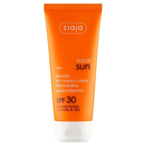 Emulsja do twarzy i ciała wodoodporna SPF 30 ZIAJA 100 ml
