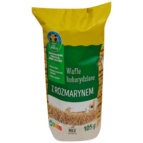 Wafle kukurydziane z rozmarynem Auchan 105 g