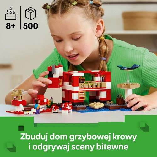 Minecraft® Dom grzybowej krowy 21270 LEGO 1 sztuka