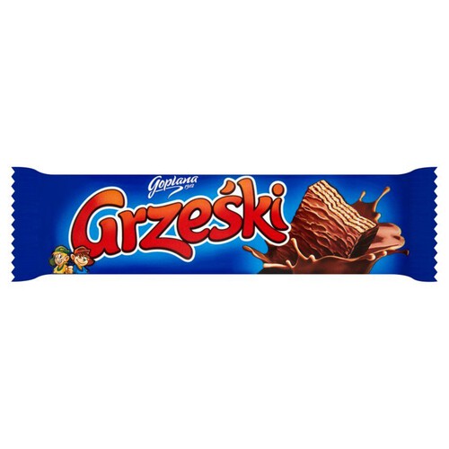 Wafel przekładany kremem kakaowym w czekoladzie Grześki 36 g