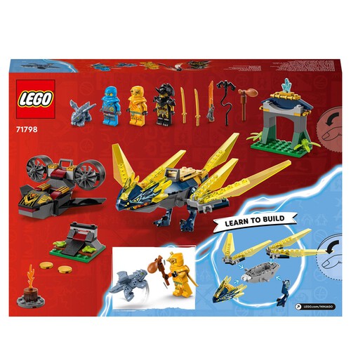 NINJAGO® Nya i Arin — bitwa na grzbiecie małego smoka 71798 LEGO zestaw