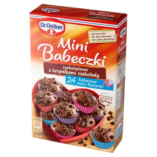 Mini babeczki czekoladowe z kropelkami czekolady Dr. Oetker 252 g