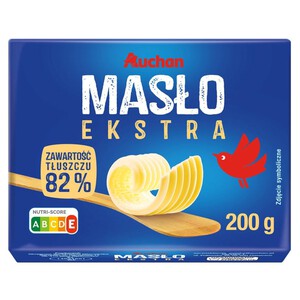 Masło ekstra 82% tłuszczu Auchan 200g