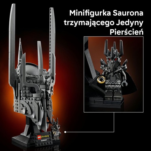 Zestaw dla dorosłych Icons Władca pierścieni: Hełm Saurona 11373 LEGO 1 sztuka