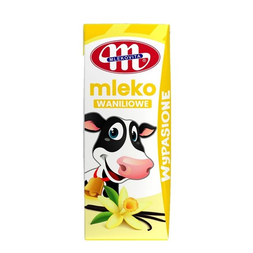 Mleko częściowo odtłuszczone waniliowe UHT Mlekovita 200 ml