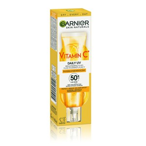 Rozświetlający fluid na dzień z filtrem SPF 50+ z witaminą C Garnier 40 ml