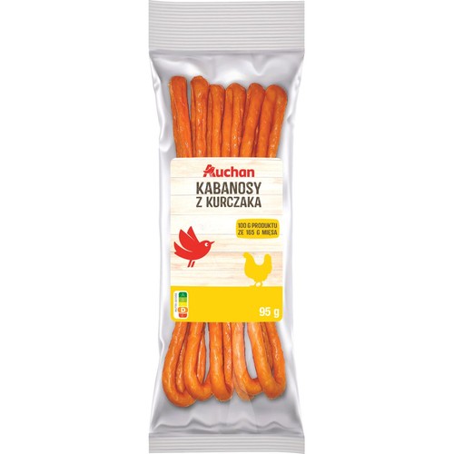 Kabanosy z kurczaka Auchan 95 g