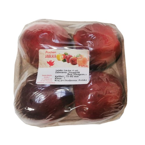Jabłka Jonaprince Owoce  Auchan 4 sztuki