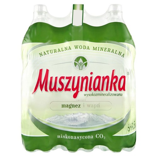 Naturalna woda mineralna lekko gazowana Muszynianka  6 x 1,5 l