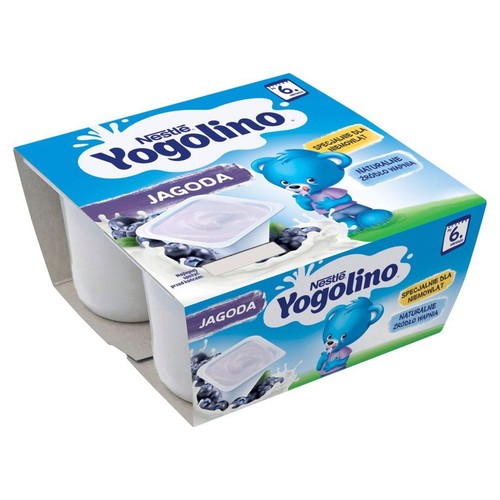 Deserek jogurtowy o smaku jagodowym po 6 miesiącu Nestle 400 g