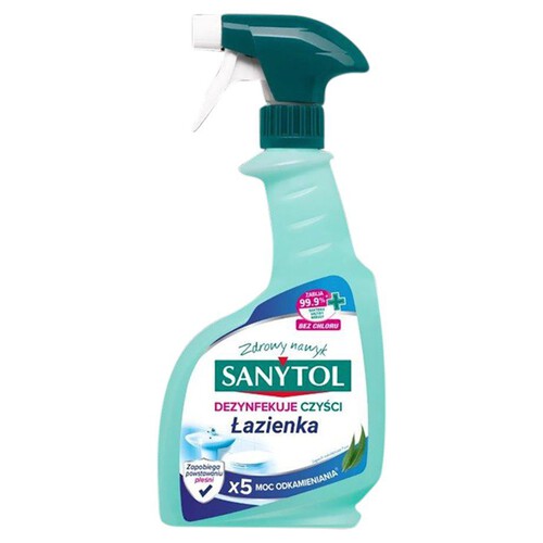Płyn czyszczący i dezynfekujący do łazienki Sanytol 500 ml