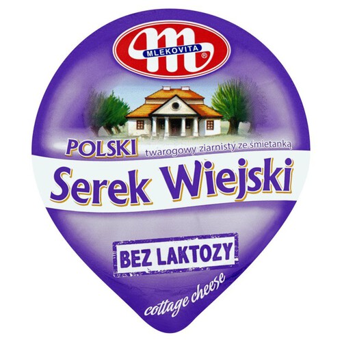 Serek twarogowy ziarnisty ze śmietanką Mlekovita 180 g