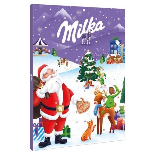 Kalendarz adwentowy praliny czekoladowe Milka 90 g