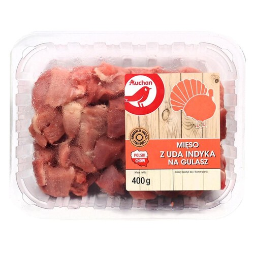 Mięso z uda indyczego na gulasz Auchan 400 g