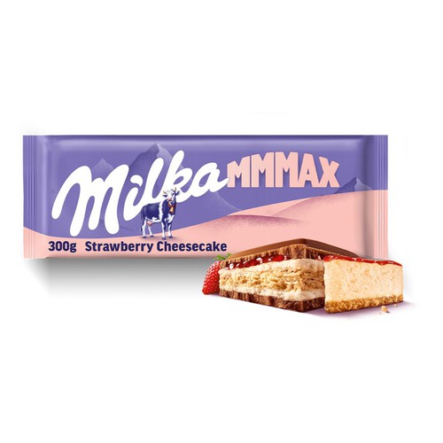 Czekolada mleczna Strawberry Cheesecake Milka 300 g