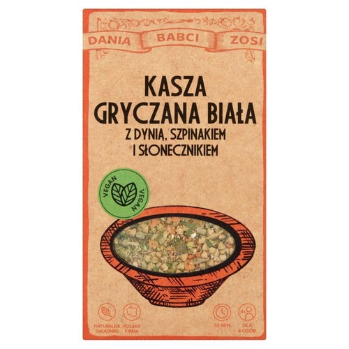 Kasza gryczana z dynią szpinakiem i słonecznikiem Dania Babci Zosi 2 x 125 g