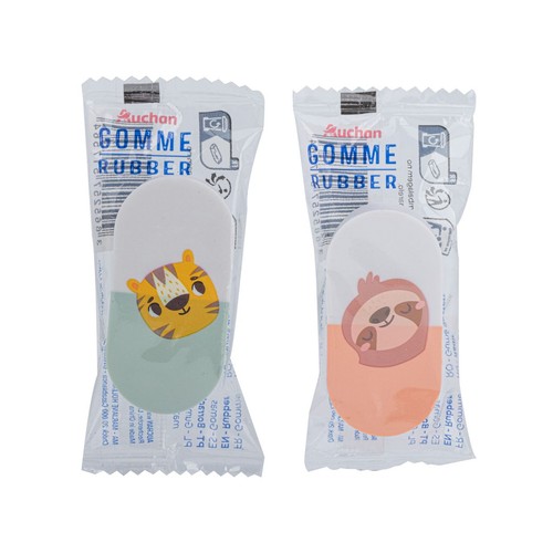 Gumka Fun zwierzęta mix Auchan 1 sztuka