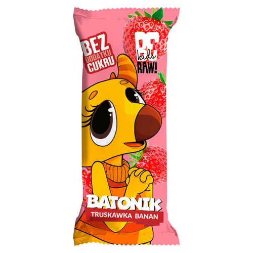 Batonik truskawkowo-bananowym dla dzieci Be Raw! 25 g