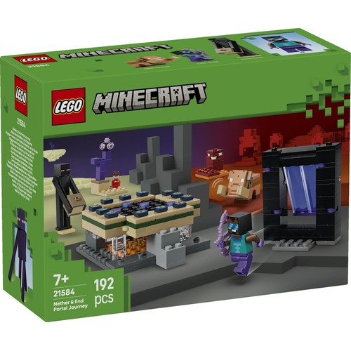 Minecraft® Podróż przez portal Netheru i Kresu 21584 LEGO 1 sztuka