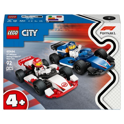 City F1® Bolidy Williams Racing i Haas F1® 60464 LEGO 1 sztuka