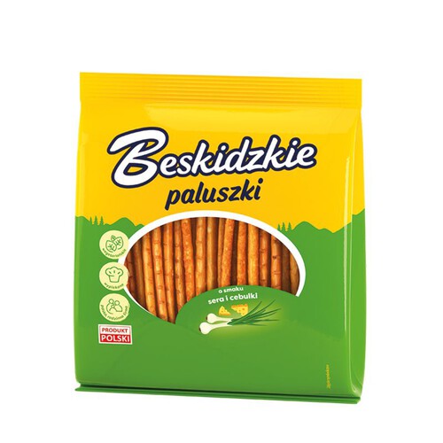 Paluszki o smaku sera i cebulki Beskidzkie 180 g