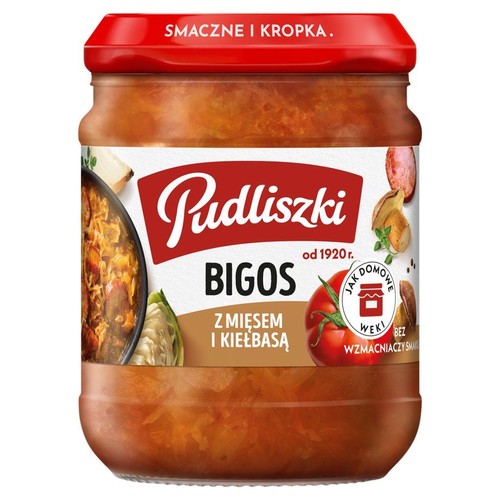 Bigos z mięsem wieprzowym i kiełbasą  Pudliszki 450 g
