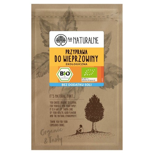 BIO Ekologiczna przyprawa do wieprzowiny To Naturalne 20 g