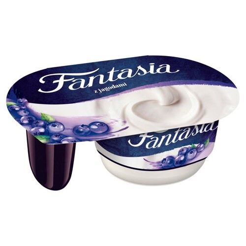 Fantasia Jogurt kremowy z jagodami Danone 118 g