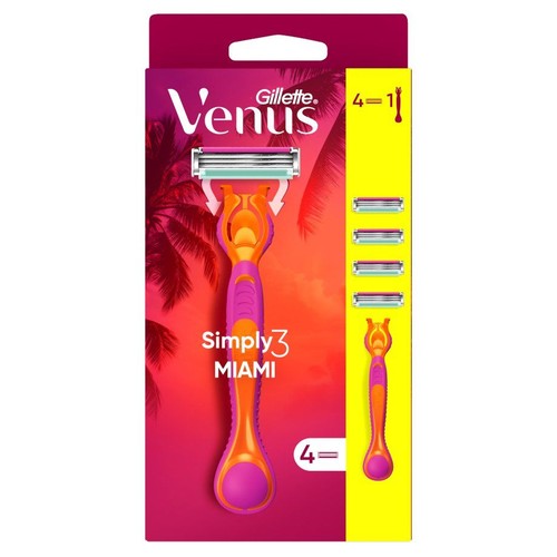 Maszynka do golenia dla pań Simply Venus Miami Gillette 5 sztuk