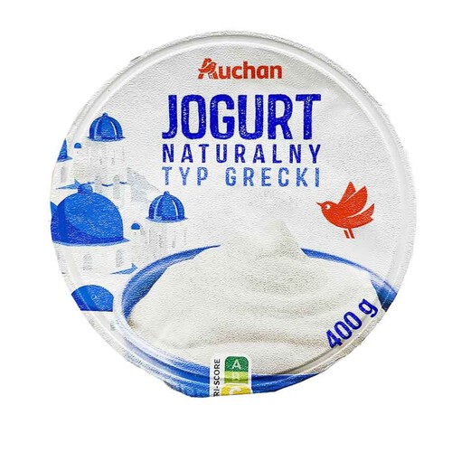 Jogurt naturalny typu greckiego Auchan 400 g