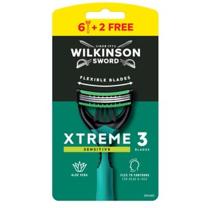 Maszynka do golenia XTreme3 Sensitive    Wilkinson 8 sztuk