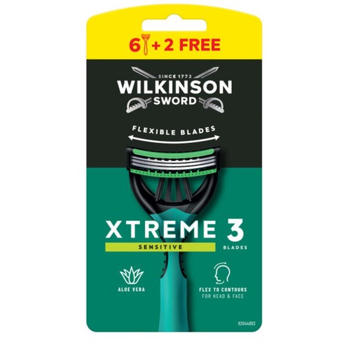Maszynka do golenia XTreme3 Sensitive    Wilkinson 8 sztuk