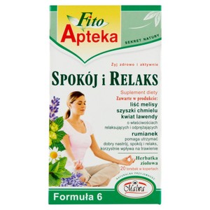 Herbata ziołowa Spokój i Relaks  Fito Apteka 20 x 2 g