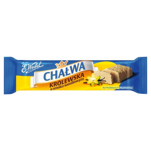 Chałwa sezamowa o smaku waniliowym.  Wedel 50 g