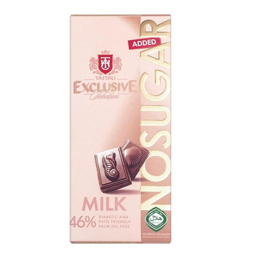 Keto Czekolada mleczna 46% kakao bez cukru  TAITAU 100 g