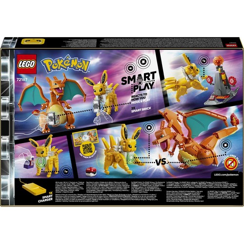 Pokémon SMART Play: Charizard kontra Jolteon - ostateczna bitwa 72167 LEGO 1 sztuka