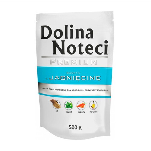 Karma dla psów wszystkich ras z jagnięciną Dolina Noteci 500 g 