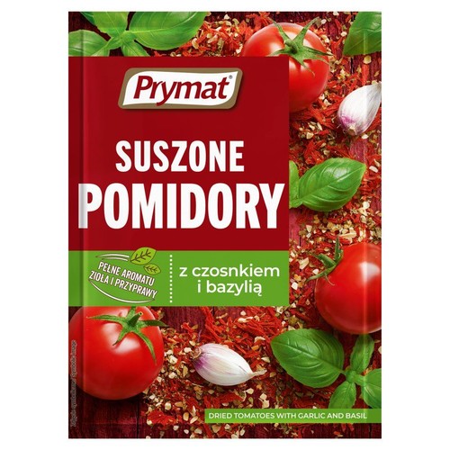 Suszone pomidory z czosnkiem i bazylią  Prymat 15 g