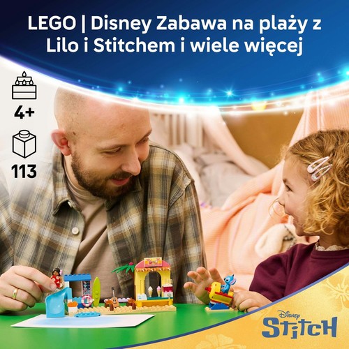 Disney Zabawa na plaży z Lilo i Stitchem 43280 LEGO 1 sztuka