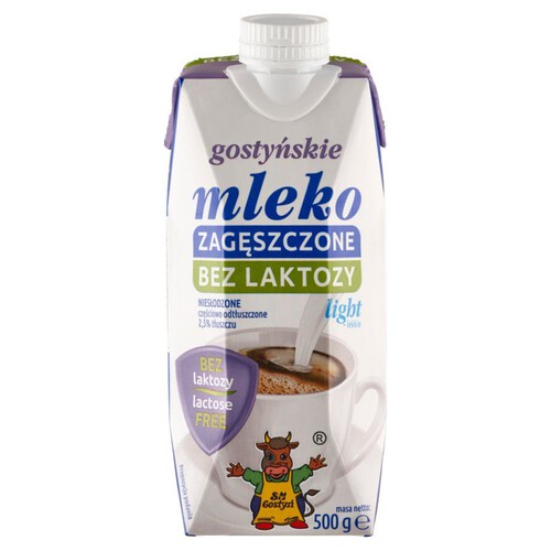 Mleko zagęszczne light bez lakozy SM Gostyń 500 g