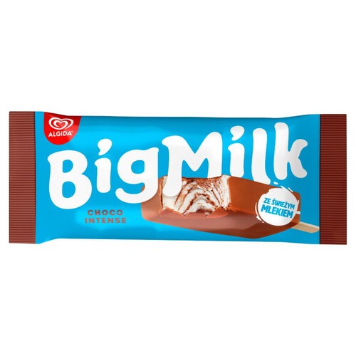 Lody śmietankowe w polewie czekoladowej Big Milk 100 ml