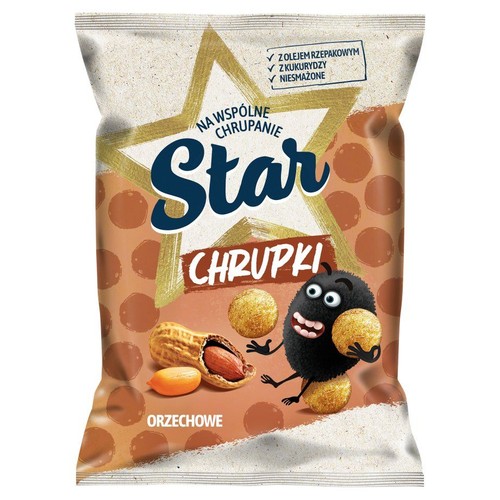 Chrupki kukurydziane orzechowe Star 125 g