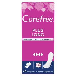 Wkładki higieniczne Plus Long Carefree 40 sztuk