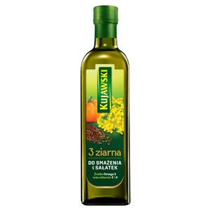 Olej 3 ziarna do smażenia i sałatek Kujawski 750 ml