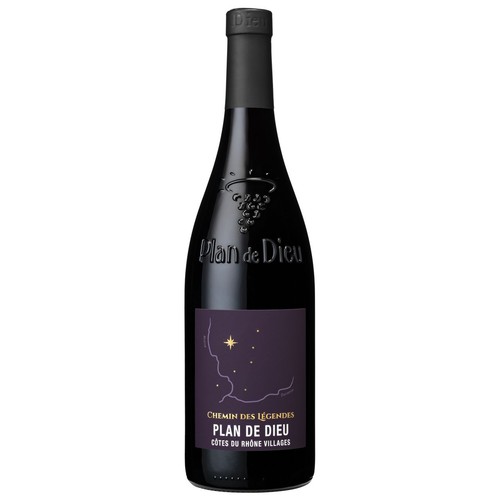 Wino czerwone wytrawne AOP Côtes du Rhône Villages Plan de Dieu Chemin des Legendes 750 ml