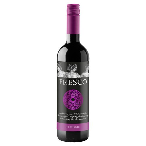 Wino czerwone słodkie Rosso z soku winogronowego alk. 10,0% obj. Fresco 750 ml