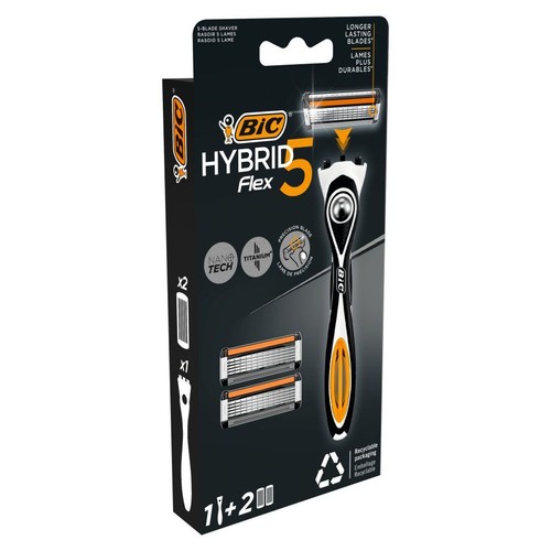 Maszynki do golenia Hybrid Flex 5 BIC 3 sztuki