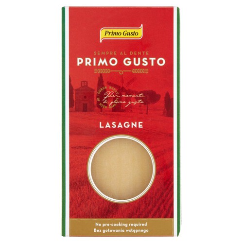 Lasagne Makaron w 100% z semoliny z pszenicy durum Primo Gusto 500 g