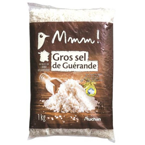 Sól z Guerande gruboziarnista Auchan 1 kg